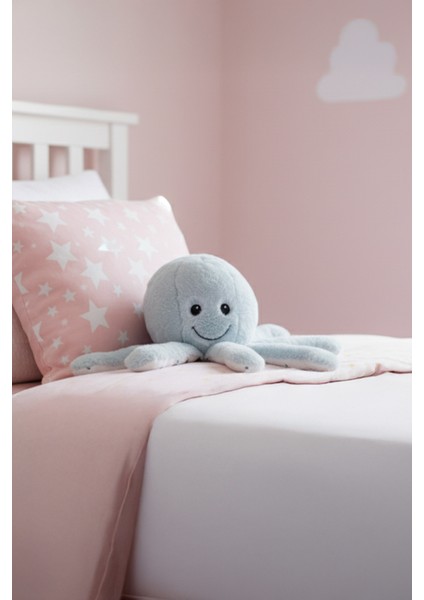 Sevimli Peluş Ahtapot Oyuncak Deniz Canlısı Figür Hediyelik Buz Mavi