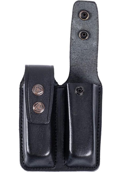 Hakiki Deri Çiftli Şarjör Kılıfı 9 mm - Siyah (YT-021) fiyatları