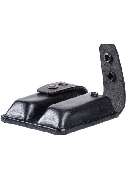 Hakiki Deri Çiftli Şarjör Kılıfı 9 mm - Siyah (YT-021) fırsatları