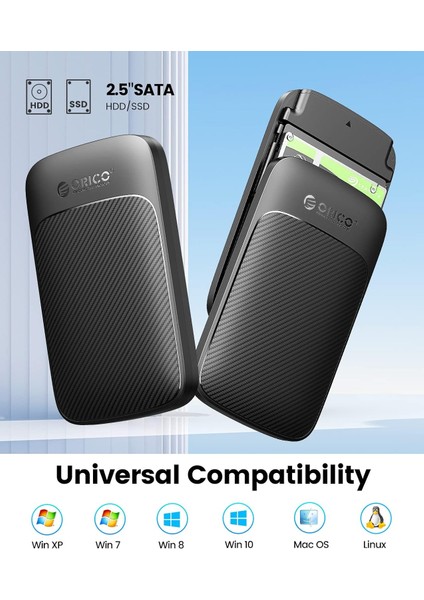 2020C3-V1 Usb-A To Type-C, 2.5" HDD Uyumlu, Max.6tb Destekli, Tak Çalıştır, 6gbps,siyah Disk Kutusu modelleri