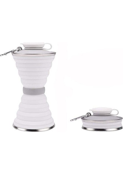 500 ml Silikon Katlanır Seyahat Sporları Su Şişesi (Yurt Dışından)