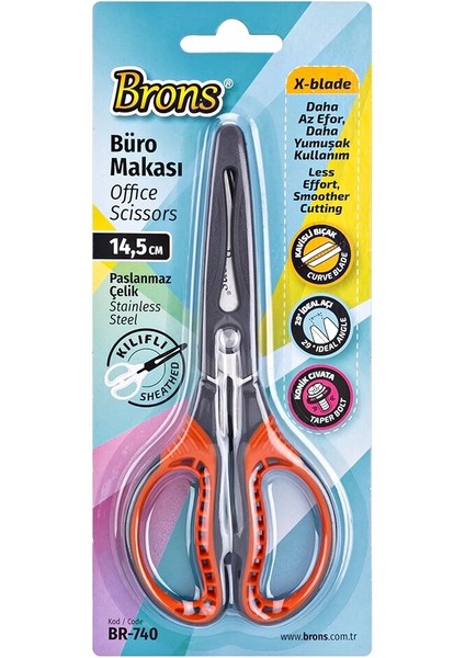 Koruma Kılıflı Makas 14.5 Cm.