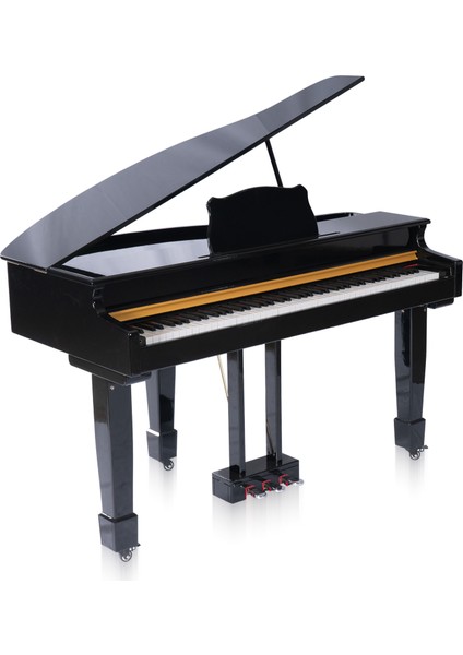 Jwin Sapphire SDP-700 Çekiç Aksiyonlu 88 Tuşlu Kuyruklu Dijital Piyano - Siyah