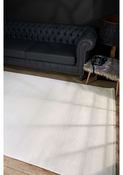 Serenity 7821 Krem - Viskon Dokuma Halı | Modern Salon Halısı