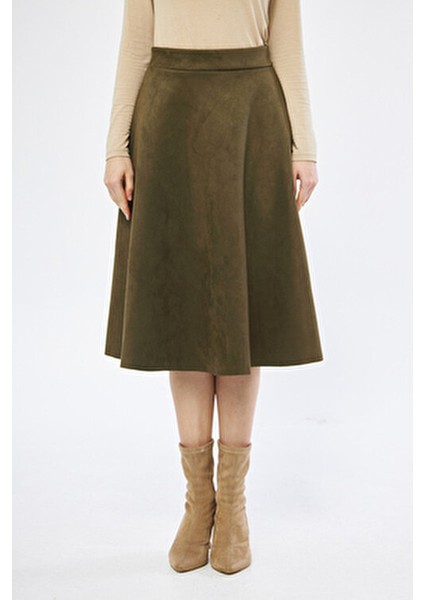 Midi Boy Süet Kiloş Etek fiyatları