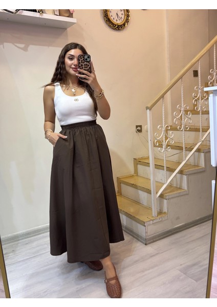 Cepli Beli Lastikli Etek