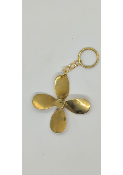 Pirinç 4 Kanatlı Pervane Anahtarlık 9cm fiyatları