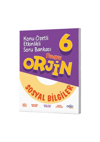 Orjin Okul 2026 6. Sınıf Sosyal Bilgiler Konu Özetli Soru Bankası Güncel Müfredat fiyatları