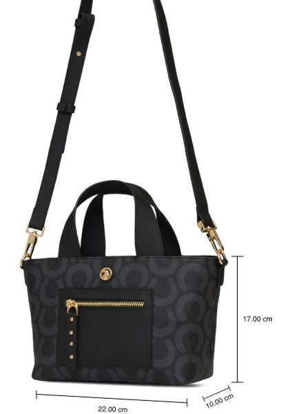 Çapraz Askılı Kadın Çanta Siyah Us25150