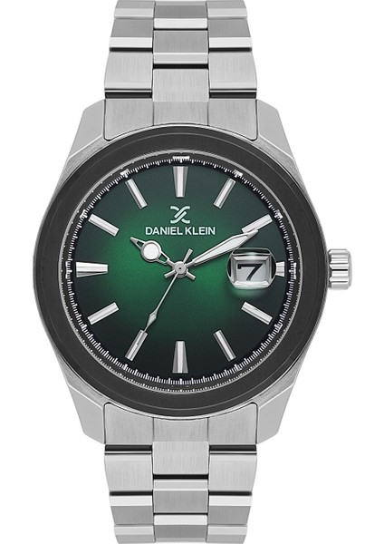 DK.10673 Erkek Kol Saati Gümüş Içi Yeşil Renk