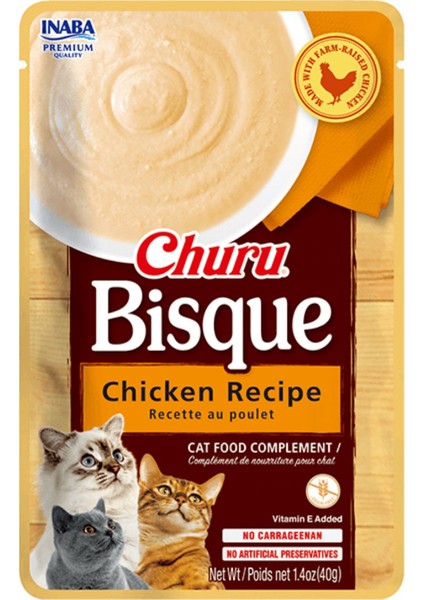 Ciao Churu Bisque Tavuklu Kedi Ödül Kreması 40 gr