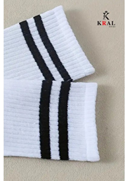 Çizgili Patik Çorap Pamuklu Malzeme ile Terletmez 12 Çift Yazlık Kullanım