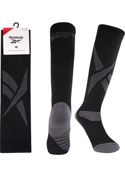 R0384COMP.RUNNINGVECTOR Siyah Unisex Futbol Çorabı