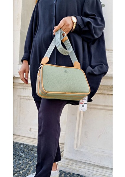 Colors Of Justpolo Kadın 5 Bölmeli Ayarlanabilir Uzun Askılı Omuz ve Çapraz Çantası Postacı Çantası fiyatları