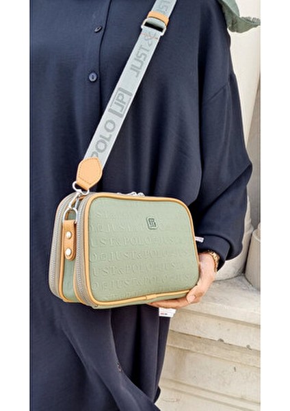 Colors Of Justpolo Kadın 5 Bölmeli Ayarlanabilir Uzun Askılı Omuz ve Çapraz Çantası Postacı Çantası indirimleri