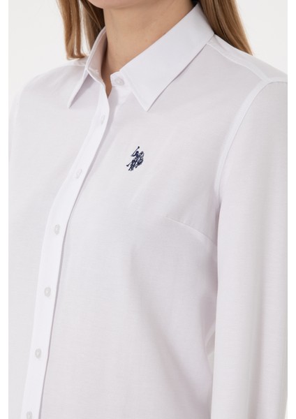 Kadın Beyaz Gömlek Basic 50288851-VR013