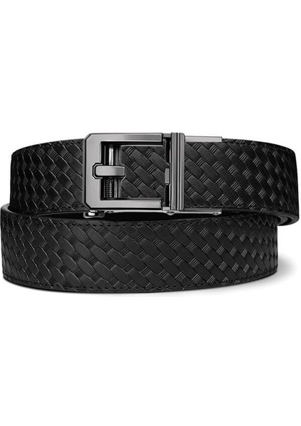 Kore 1.5'' Deri x Hasır Desen Taktik Kemer