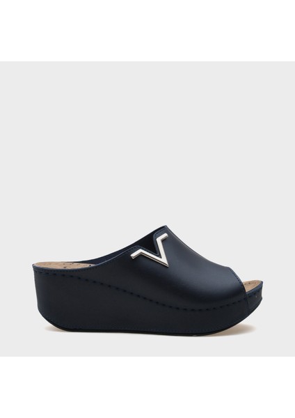 Capone 6145 Kadın Platform V Toka Terlik