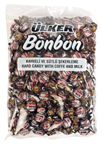 Bonbon Kahveli ve Sütlü Şeker 1000 gr