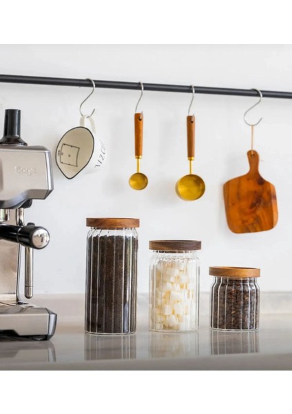 3’lü Akasya Kapaklı Cam Kavanoz,vakum Kapak /pinterset Kavanoz fiyatları