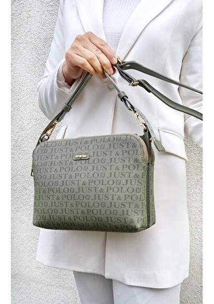 Kadın Yeşil 5 Bölmeli Omuz ve Çapraz Çantası Postacı Çantası fırsatları