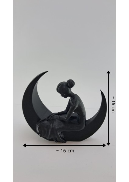 Ay Işığı Sükuneti Heykeli - Dekoratif Obje Biblo ELYA3D indirimleri