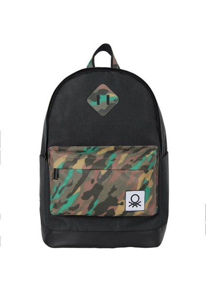 Okul Sırt Çantası Siyah Kamuflaj
