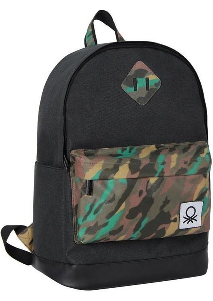 Okul Sırt Çantası Siyah Kamuflaj