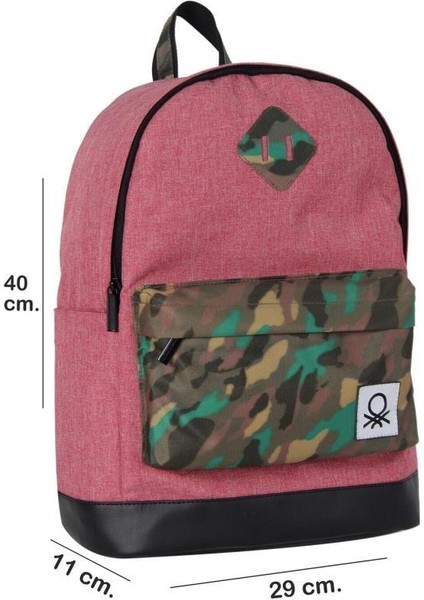Okul Sırt Çantası Pembe Kamuflaj