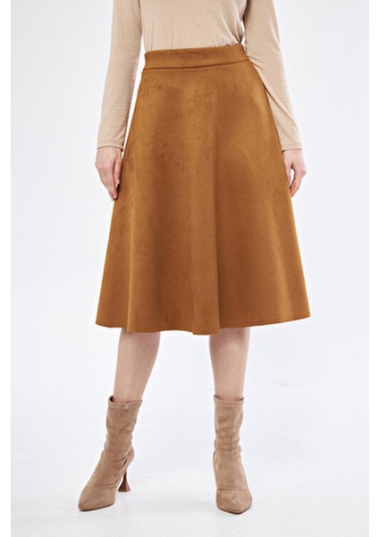 Midi Boy Süet Kiloş Etek fırsatları