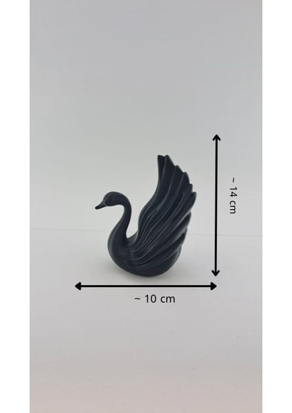 Siyah Kuğu Heykeli - Dekoratif Obje Biblo indirimleri