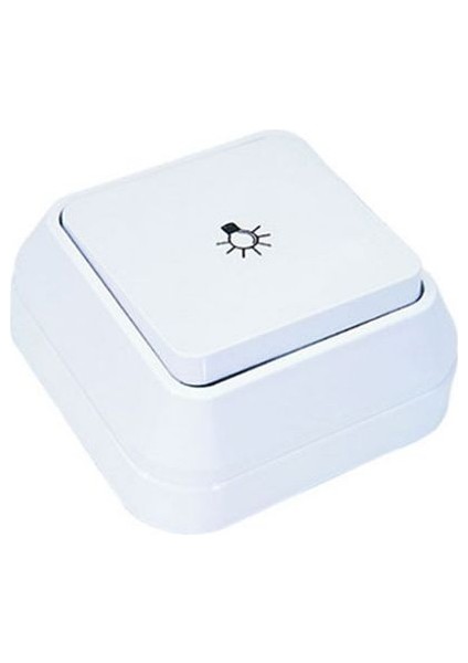 Sıva Üstü Light Anahtar Beyaz Renk 20 Adet