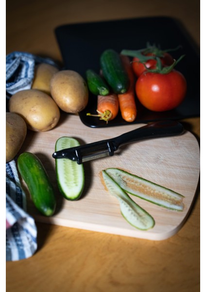 Simli Siyah Dikey Soyacak – Paslanmaz Alman Çeliği, Ergonomik Sap, Çift Yönlü Kesici Ağız fiyatları