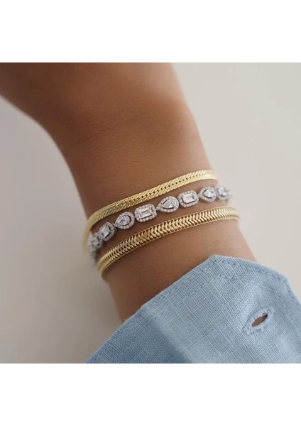 Damla ve Baget Su Yolu Altın Bileklik fiyatları