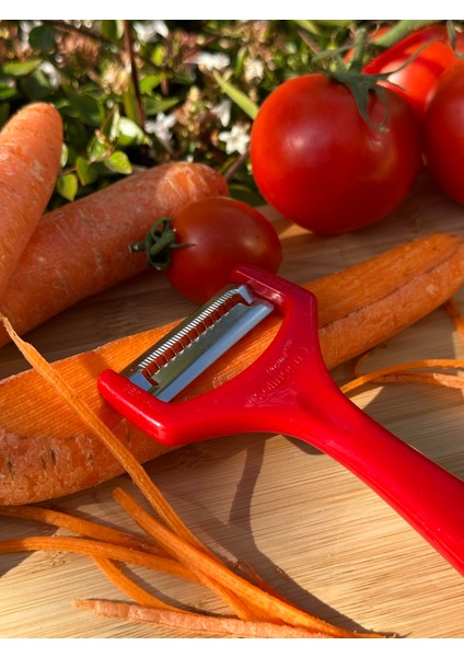 Kırmızı Jülyen Soyacak – Paslanmaz Alman Çeliği, Ergonomik Sap, Orijinal (Tekli) fiyatları