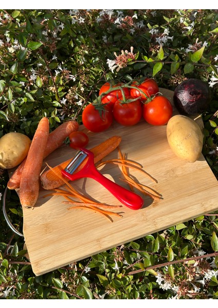 Kırmızı Jülyen Soyacak – Paslanmaz Alman Çeliği, Ergonomik Sap, Orijinal (Tekli) modelleri