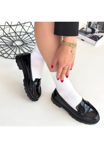 Siyah Rugan Oxford Ayakkabı fırsatları