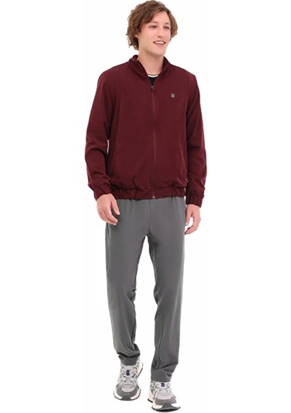 M-BS04 Woven T.suit Erkek Takim - Bordo