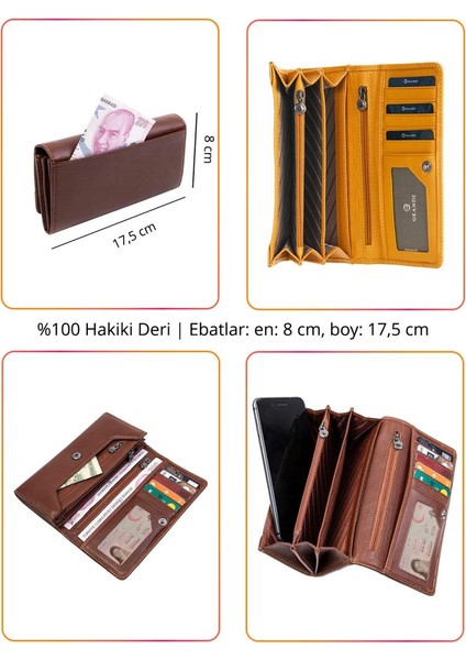 Hakiki Deri Kadın Cüzdan Kırmızı 2615
