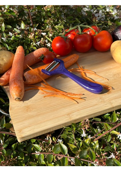 Mor Jülyen Soyacak – Paslanmaz Alman Çeliği, Ergonomik Sap, Orijinal (Tekli)