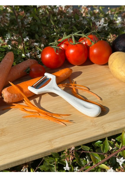 Beyaz Jülyen Soyacak – Paslanmaz Alman Çeliği, Ergonomik Sap, Orijinal (Tekli)