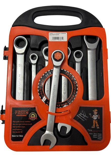 Freed Professıonal Freed Cırcır Anahtar Takımı Seti 7 Parça