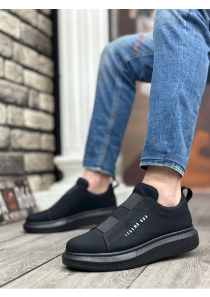 ET0307 Kalın Yüksek Taban Çift Bant Siyah Erkek Ayakkabı fiyatları