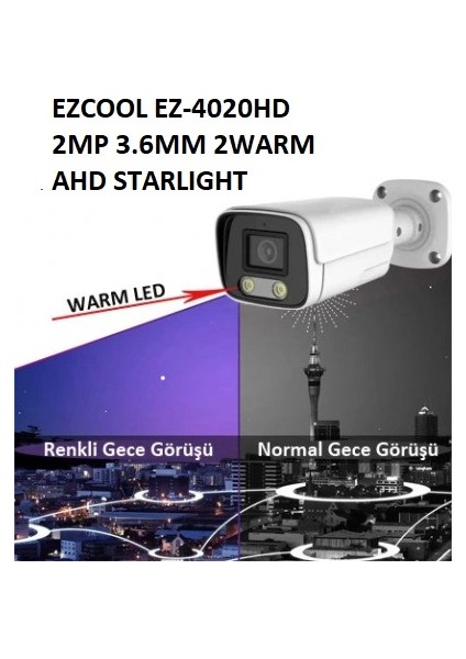 Ez-4020hd 2 Mp 3.6mm Fullcolor Bullet Kamera fiyatları