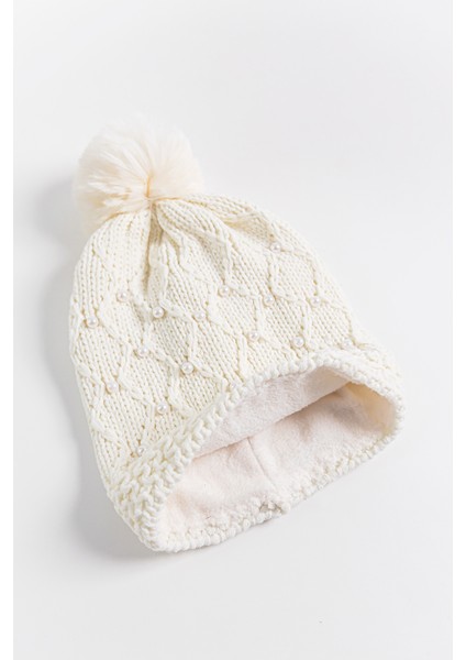 Inci Süslemeli Ponponlu 9-15 Yaş Kız Çocuk Bere modelleri