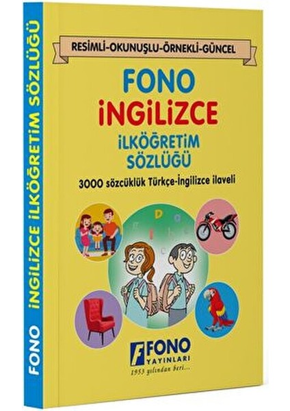 İngilizce İlköğretim Sözlüğü 280 Sayfa 8. Sınıf Türkçe-İngilizce İlaveli Fono Yayınları indirimleri