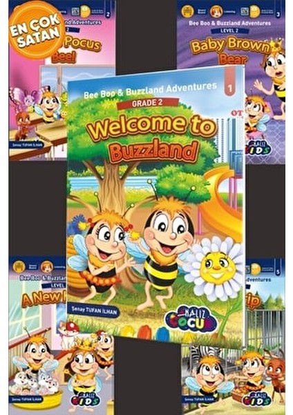 2. Sınıf İngilizce Bee Boo Hikaye Seti 5 Kitapla Eğlenceli Öğrenme Deneyimi