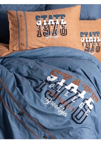 Mood Nakışlı Ranforce Çift Kişilik Nevresim Takımı State Tarçın indirimleri