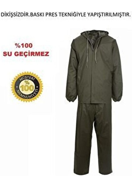 Su Geçirmez Balıkçı Takım Yağmurluk - Avcı - Balıkçı - Çiftçi - Sulama - %100 Su Geçirmez - Pvc