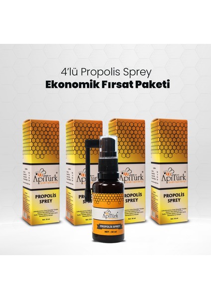 Propolis Sprey 30 ml 4 Adet